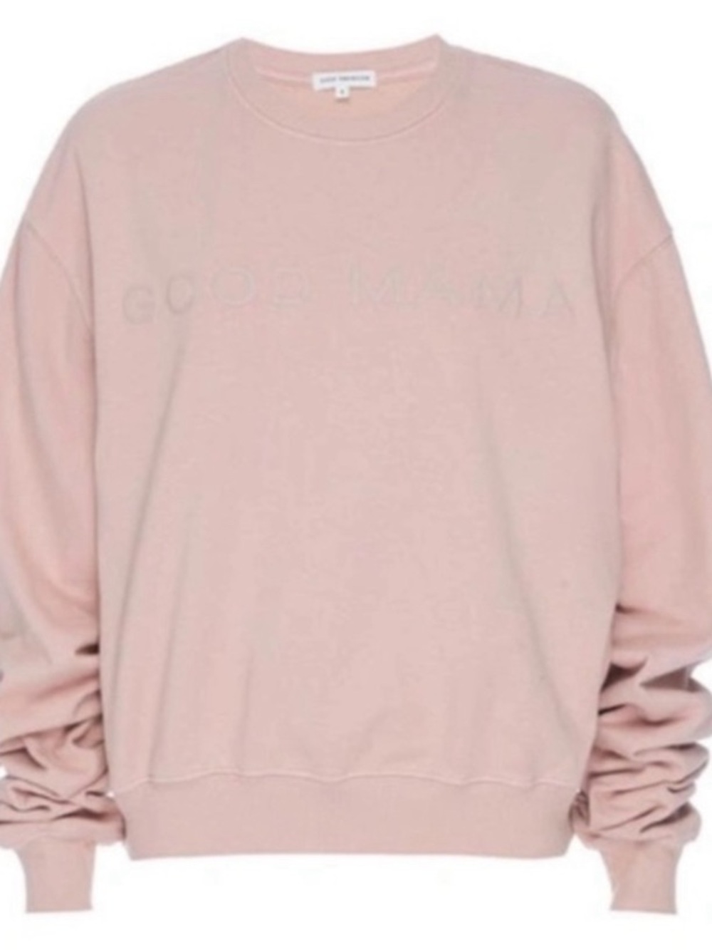 Good American Relaxed Crewneck Sweatshirt - Blush Pink
